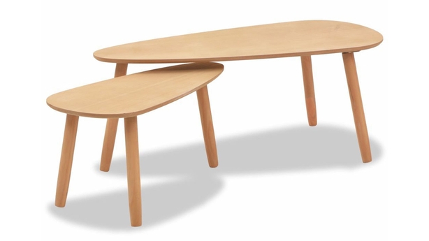 Emely Solid Wood 3 Legs Coffee Table, Brown, £109.99, Wayfair