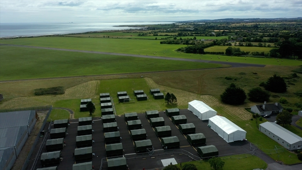 Tented accommodation was constructed in Gormanston (File image)