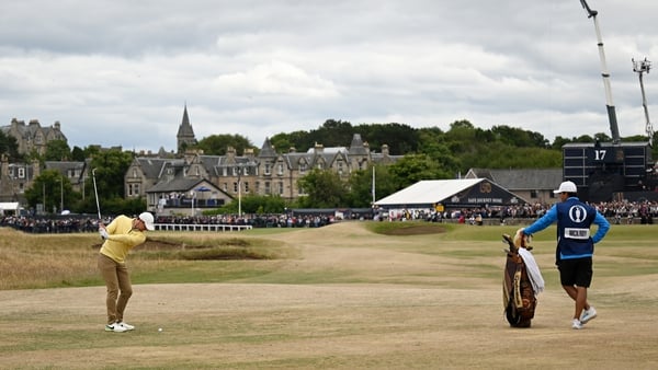 Rory McIlroy in action at St Andrews