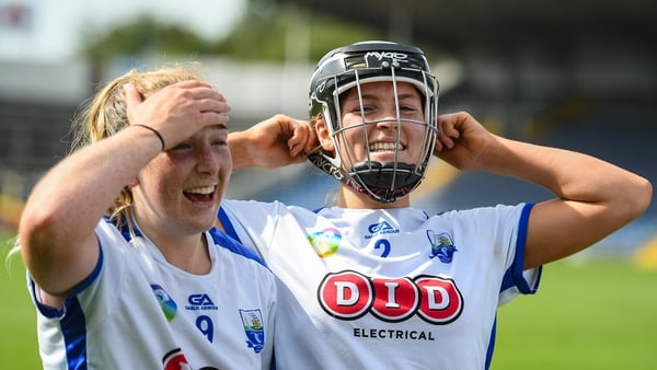 Waterford's Clara Griffin and Keeley Corbett Barry celebrate their win