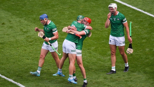 Limerick players, left to right: Mike Casey, Seán Finn, Barry Nash and Kyle Hayes