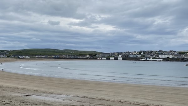 The seaside town of Kilkee, Co Clare