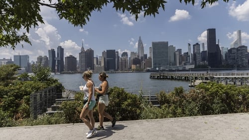New York City temperatures are expected to reach 37C