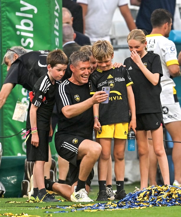 Ronan O'Gara and his children
