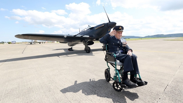 John 'Paddy' Hemingway, the last known Battle of France and Battle of Britain Pilot (Pic: RollingNews.ie)
