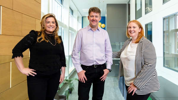 Joanne Healy, Head of Group Employee Relations at Bank of Ireland, Matt Elliott, Chief People Officer at Bank of Ireland; and Emer Kenna, Co-Chair at Bank of Ireland I&D Parents and Carers Network