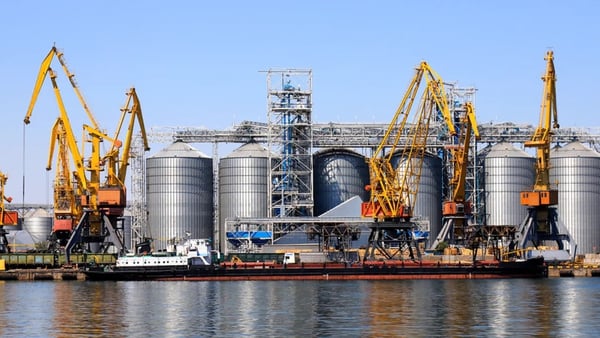 Odessa's grain silos are full, as a Russian blockade has stopped ships leaving during the Ukraine war. Photo: Rospoint/ Shutterstock
