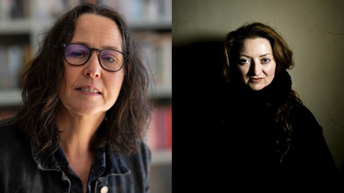 Audrey Magee (L) and Claire Keegan are on the Booker Prize longlist