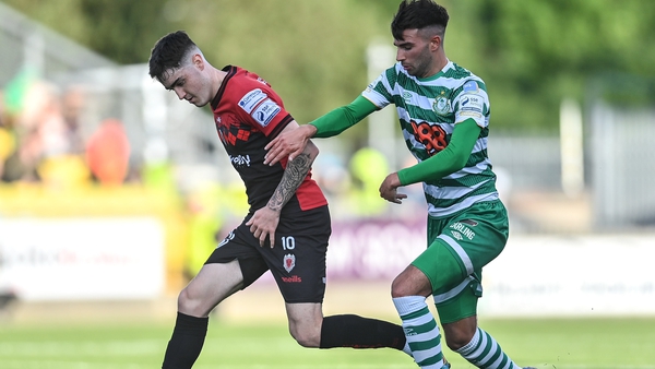 Dawson Devoy and Danny Mandroiu in action during June's Dublin derby