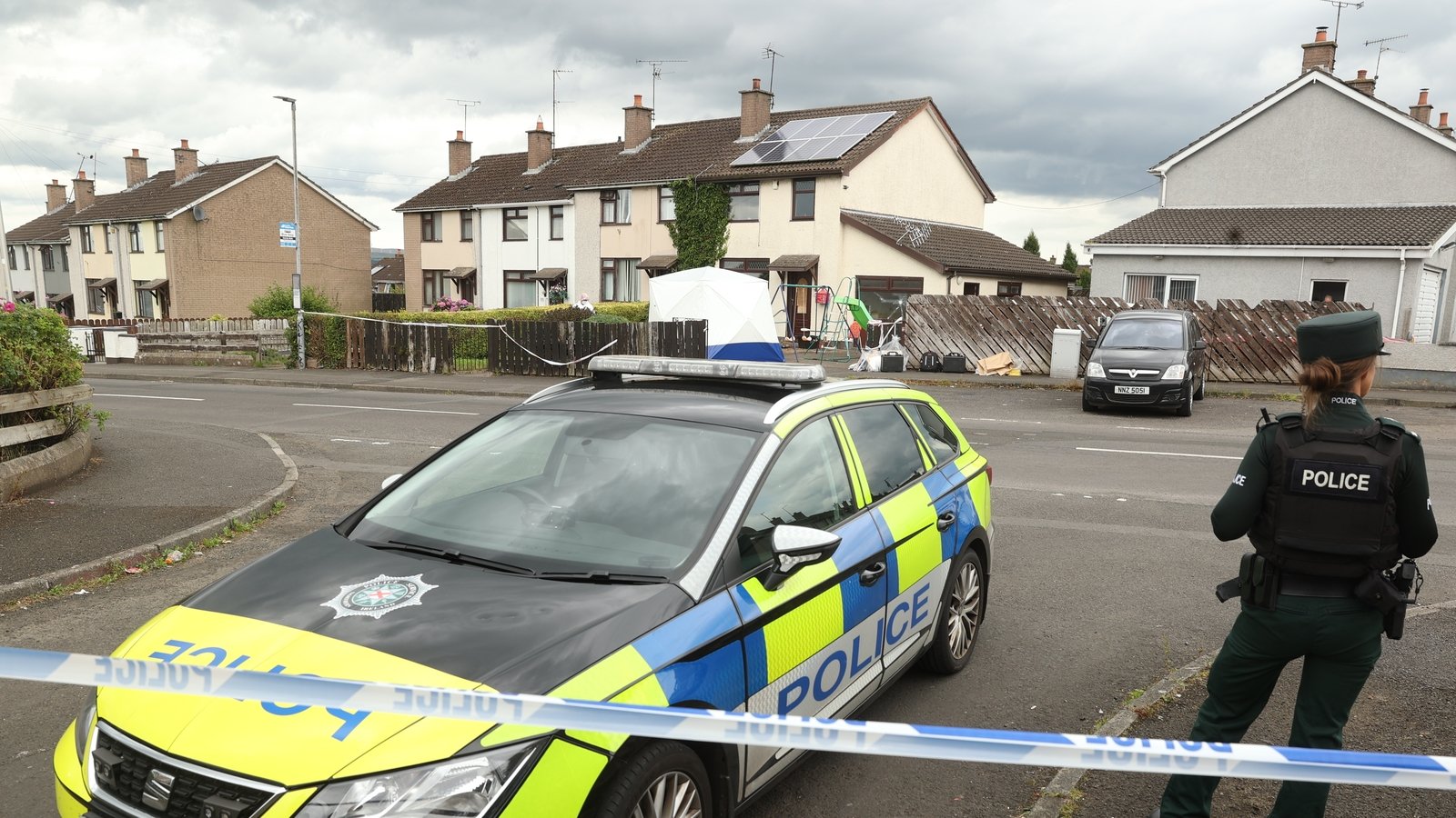 Police at scene of sudden death of man in Ballymena