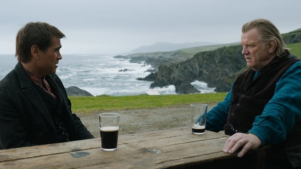 The Banshees of Inisherin movie stars Brendan Gleeson and Colin Farrell