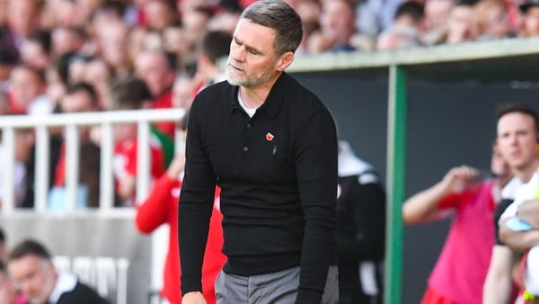 Graham Alexander cut a dejected figure on the sidelines at the Showgrounds