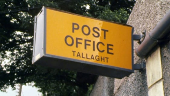 Tallaght village post office sign, 1982.