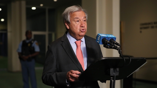 Antonio Guterres said 'eliminating nuclear weapons is the only guarantee they will never be used'