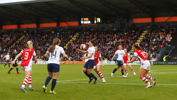 Action from the women's North London derby