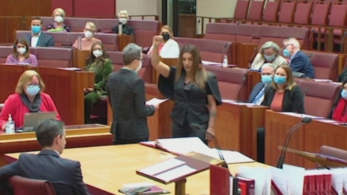 Greens Senator Lidia Thorpe was instructed to retake her oath