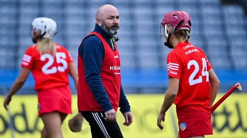 Matthew Twomey is in his first season in charge of the Cork camogie team