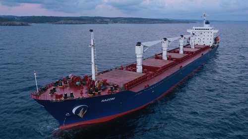 The Sierra Leone-flagged Razoni set sail from the Ukrainian port of Odessa last Monday (File image)