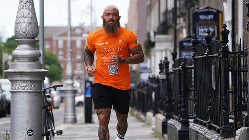 Ashley Cain is also undertaking marathon routes in Belfast, Glasgow, Cardiff and London