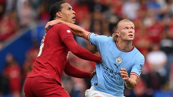 Virgil van Dijk and Liverpool will grapple with a Manchester City offering a different forward dynamic in the shape of Erling Haaland