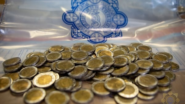 Gardaí said the fake €2 coins, with an apparent face value of €2,920, were seized in Dublin