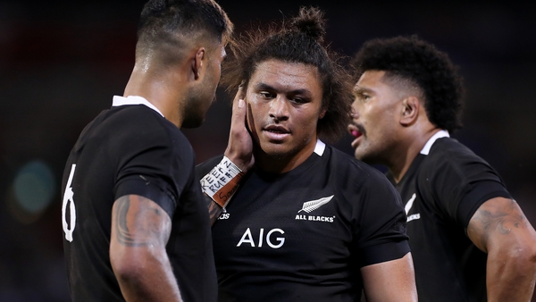 Caleb Clarke (C) is back for the All Blacks