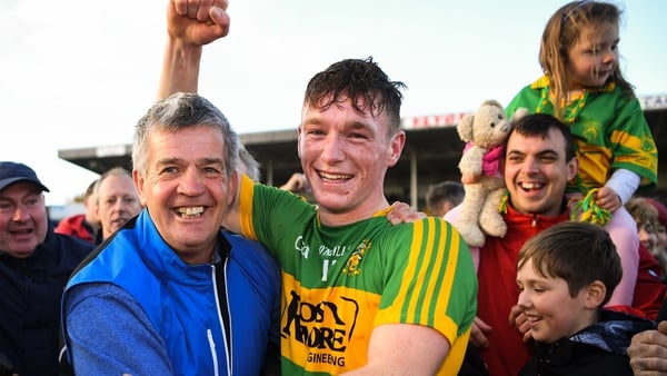 Dillon Quirke celebrates Clonoulty-Rossmore's Tipperary SHC final win in 2018