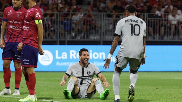 Lionel Messi scored twice as PSG rolled past Clermont