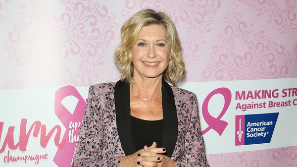 Getty Images: Olivia Newton-John at the Turn Up the Pink champagne brunch in 2016