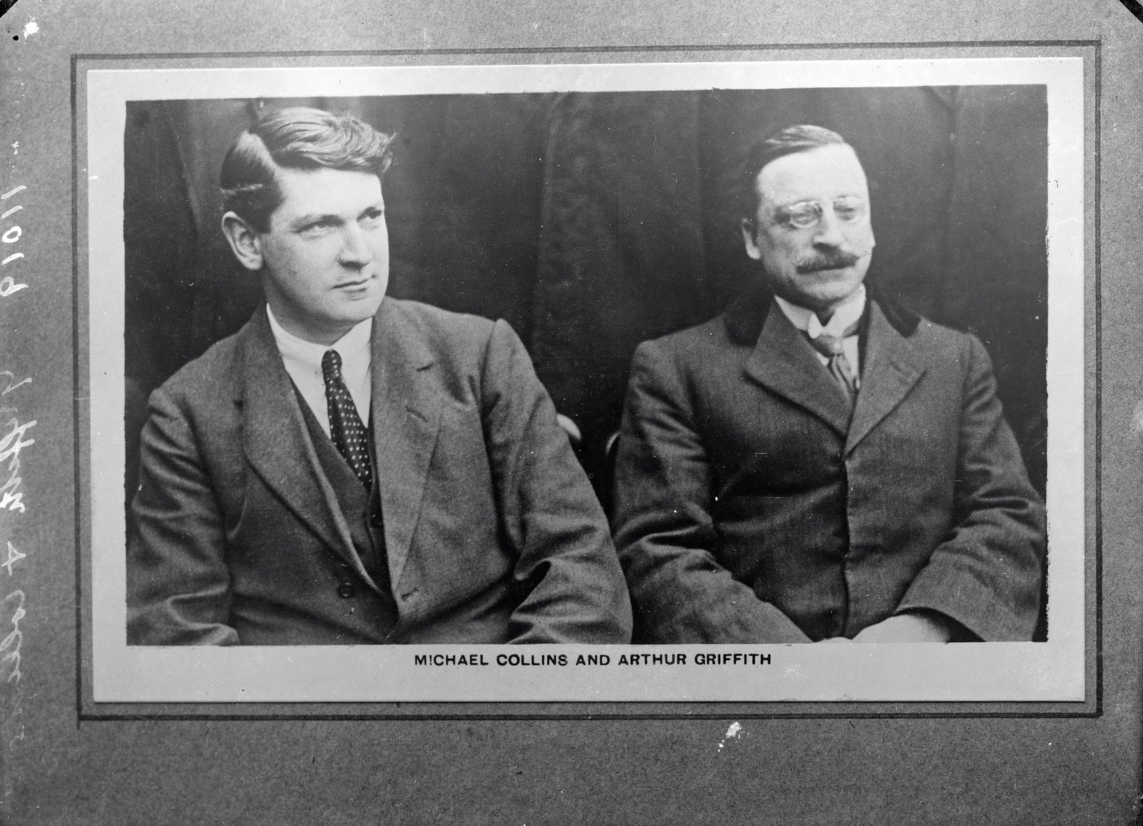 Image - Collins and Griffith together in happier times (Pic: National Library of Ireland)