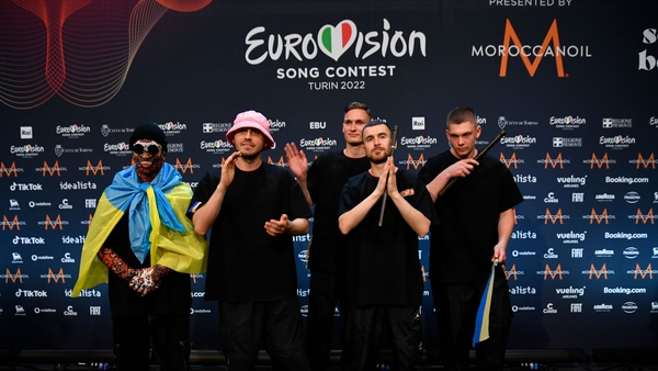 Winners of the 2022 Eurovision Song Contest Kalush Orchestra from Ukraine