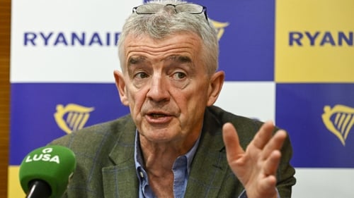 Michael O'Leary said he expected Ryanair's average fare to rise by about €10 over the next five years