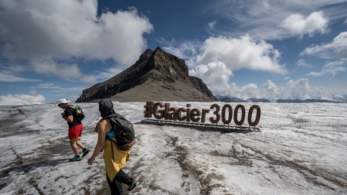 Following several heatwaves blamed by scientists on climate change, Switzerland is seeing its alpine glaciers melting at an increasingly rapid rate
