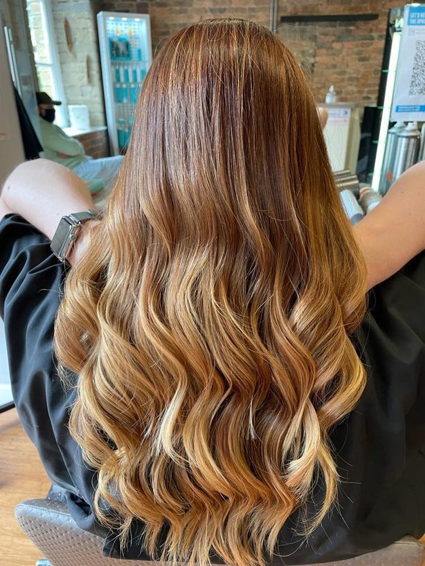 balayage hair colour