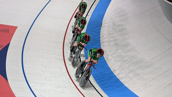 The Irish quartet on the track in Munich
