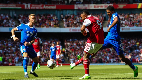 Gabriel Jesus fires in Arsenal's opener