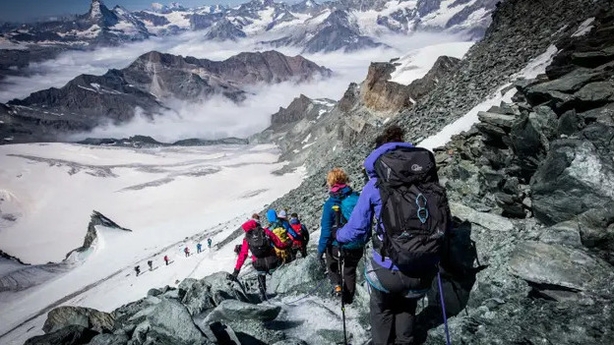 Descending the peak (Jessie Leong/PA)