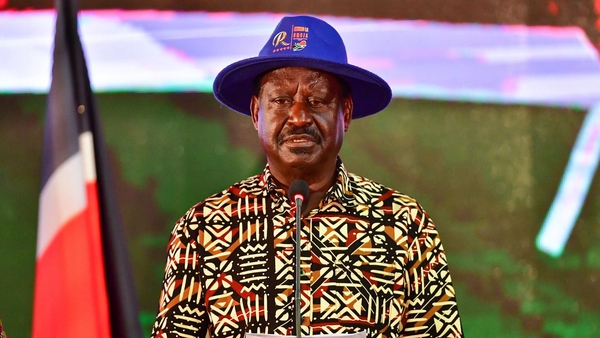 Kenya's defeated presidential candidate Raila Odinga
