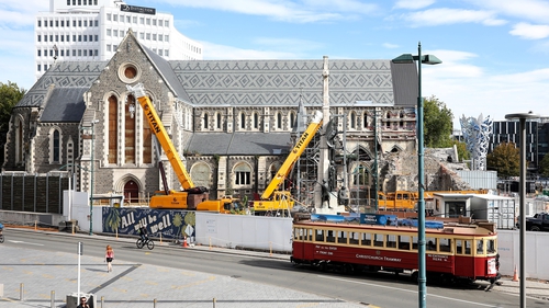 The cathedral was badly damaged in the 2011 earthquake that devastated Christchurch and the surrounding area