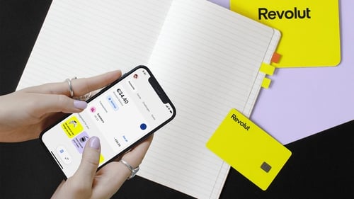 The new yellow coloured Revolut <18 card