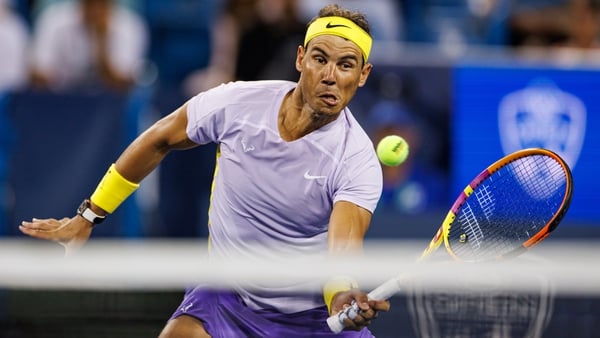 It was Rafael Nadal's first competitive match in Cincinnati since Wimbledon