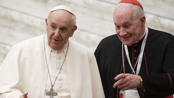Pope Francis with Cardinal Marc Ouellet (file pic)