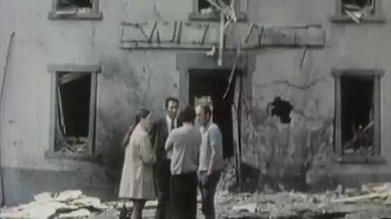 Claudy bombing aftermath, 1972.