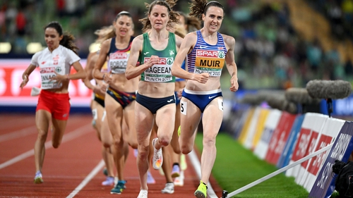Ciara Mageean pushed Laura Muir all the way in the 1500m final