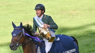 Conor Swail winning the Aga Khan for Ireland