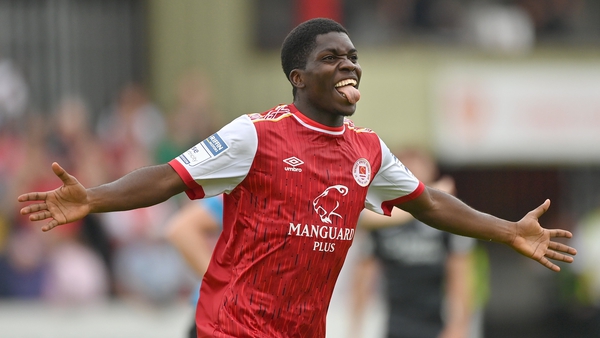 Serge Atakayi scored his third goal for St Pat's to see of the stubborn challenge of UCD