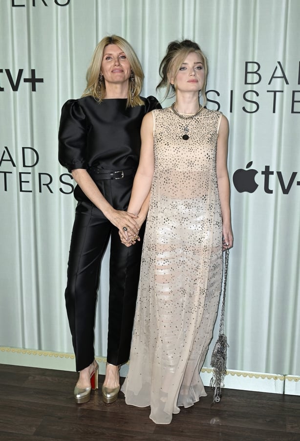Eve Hewson stuns in sheer beaded dress at Bad Sisters premiere