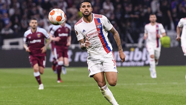 Emerson played for Lyon against West Ham in last season's UEFA Europa League