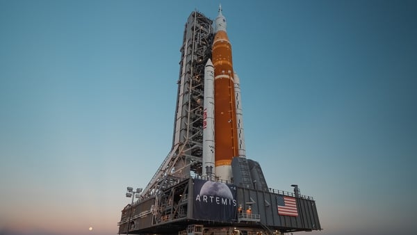 The Artemis Space Launch System awaiting takeoff. Photo: NASA