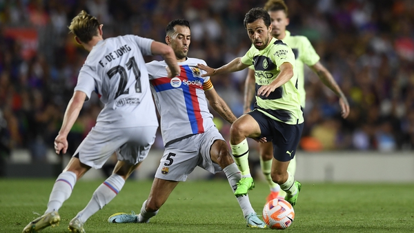 Bernardo Silva started Wednesday's friendly fixture against Barcelona at Camp Nou